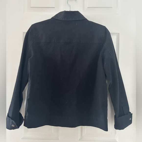 COS Black Collared Jacket - Size 4 - Picture 3 of 3